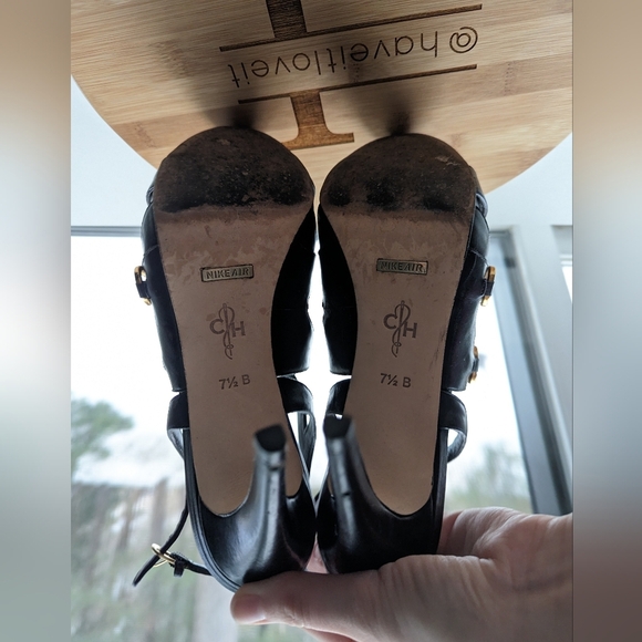 Cole Haan x Nike Air Collaboration Horsebit Slingback Leather Heel - Picture 8 of 12